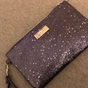 Blue Sparkly Charging Wristlet